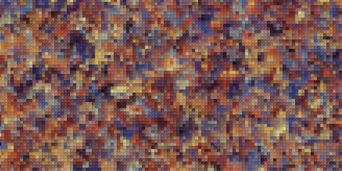 Simple banner of decorative patterns colored geometric composition flat style