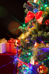 クリスマスツリーとプレゼント