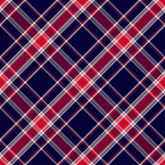 Plaid pattern seamless. Check fabric texture. Stripe square background. Vector textile design.