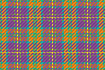 Seamless pattern of scottish tartan plaid. Repeatable background with check fabric texture. Vector backdrop striped textile print.