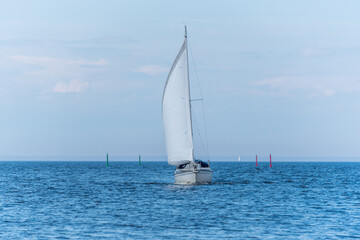 Fototapeta premium Sailboat on the Baltic Sea