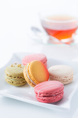 マカロンと紅茶