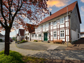 Marsberg, Kleinstadt, Sauerlandes, Hochsauerlandkreis, Nordrhein-Westfalens, Obermarsberg, Niedermarsberg, Deutschland 