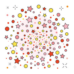 Festive Firework or Firecracker Icon in line Art