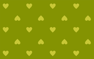 minimalistic pattern of lemon hearts on a khaki background.