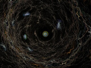 Imaginatory fractal background Image