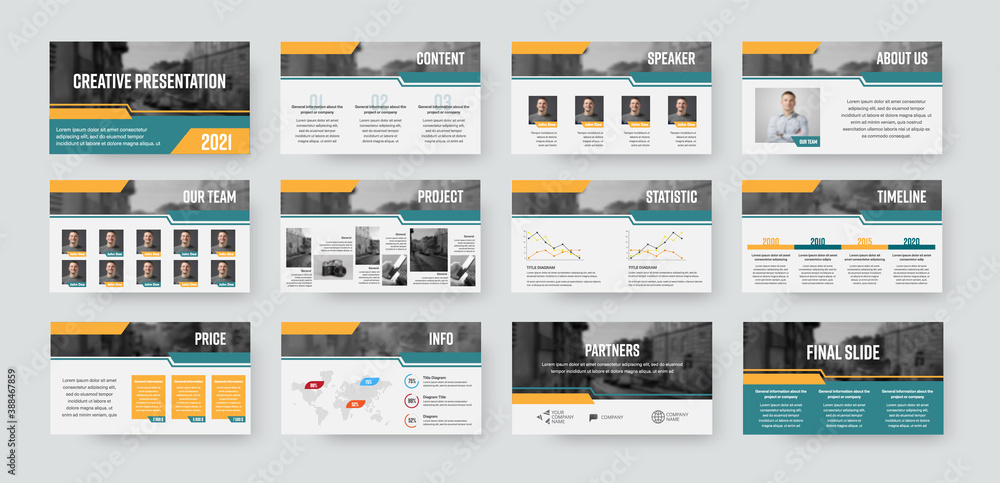 Poster presentation slide template, vector infographics ready to use for annual report, statistics, informa