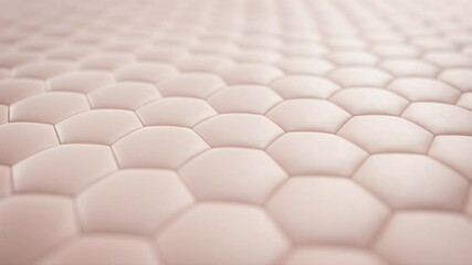 Smooth Skin After Replacing Damaged Tissues - Skin Regeneration - 3D Hexagonal Skin Set - macro, animation