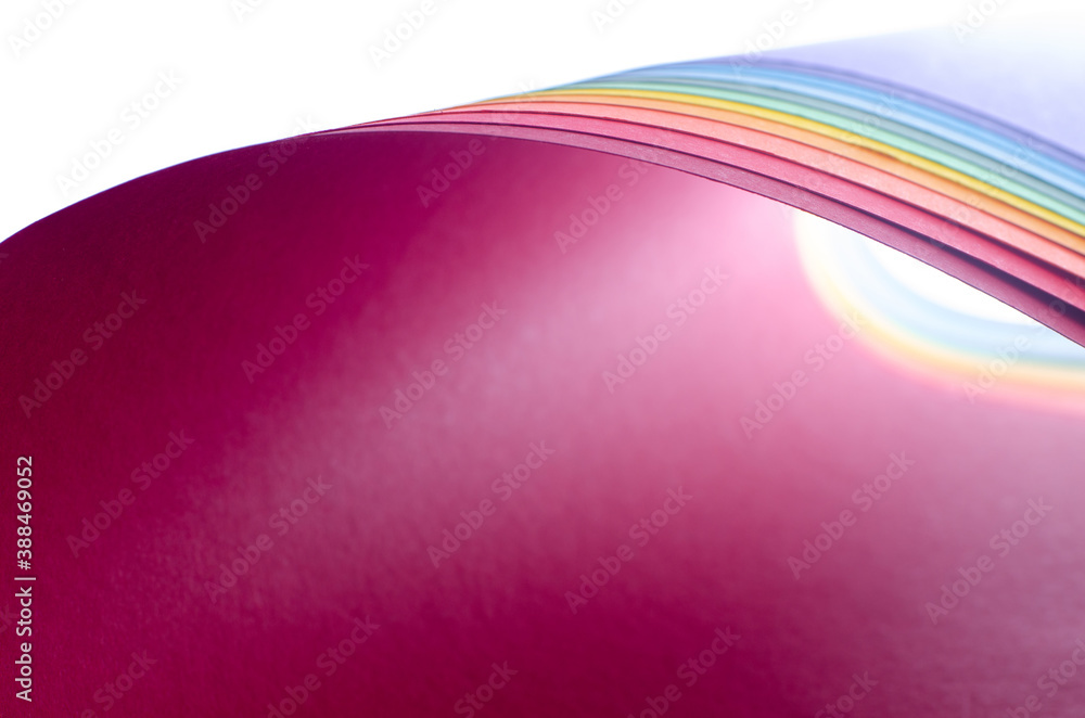 Poster abstract bright soft design background with rainbow wavy curved lines in dynamic style, template ban