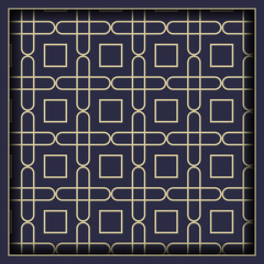 Minimalist geometrical squares shape backgorund pattern seamless