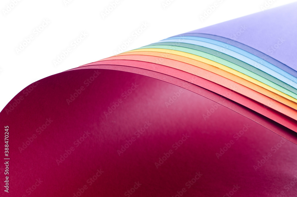 Poster abstract bright soft design background with rainbow wavy curved lines in dynamic style, template ban