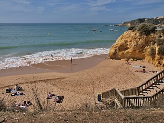 Fototapeta na wymiar Oura beach in Albufeira, Algarve - Portugal