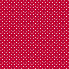 Knitted red and white sweater snow seamless pattern.