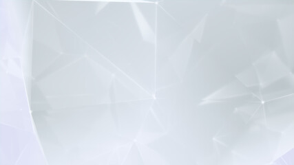 Futuristic, High Tech, white background, with network lines conveying a connectivity concept. 3D render