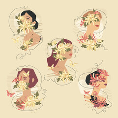 Female Portraits Set