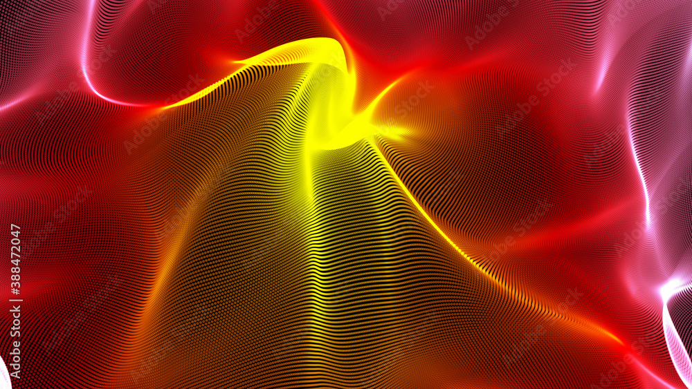Poster abstract colored background created from dots
