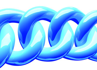 chains of love 3d illustration