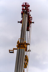 Fototapeta na wymiar crane hook on a blue sky