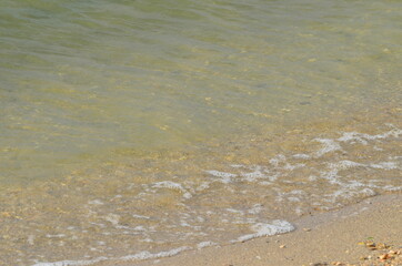 River  coast with waves,photo