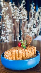 cake with strawberry