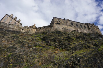 View on Edinburgh castle in Scotland