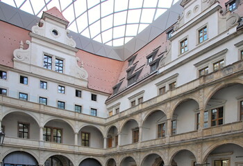 Innenhof Residenz Schloss Dresden, Sachsen