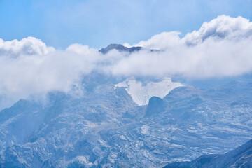 view of the top of Mount Fisht from the top of Mount Oshten, Caucasus, Russia