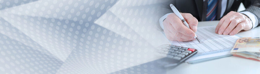 Investment concept; panoramic banner