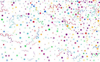 Variegated Spiral Carnival Vector White 