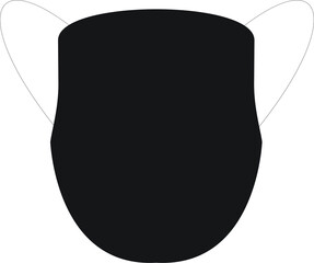 Black Mouth Mask Respirators Face Mask