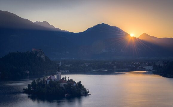 sunrise in the mountains