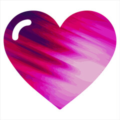 Colorful vector Heart icon. Love symbol Flat style. Design elements for Valentine's day