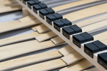 Wooden slats bed, disassembled bed