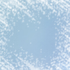 blue christmas background with snowflakes