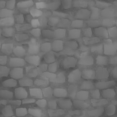 8K cobblestone pavement floor roughness texture, height map or specular for Imperfection map for 3d materials, Black and white texture