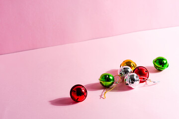 Festive decoration for New Year celebrating with shadows.