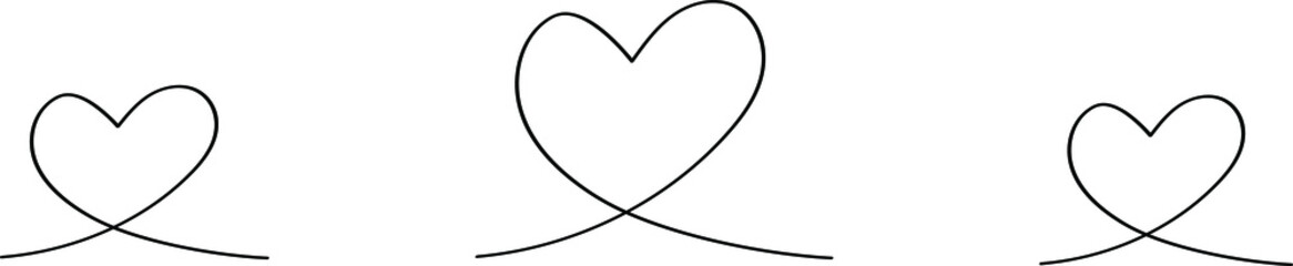 Black heart - outline drawing for an emblem or logo, illustration for creating a screensaver template. 
Icon for halloween holiday.