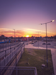 Un hermoso atardecer en el lado oeste