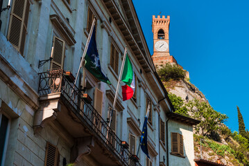 Brisighella, a town nestled in the hills of Romagna.