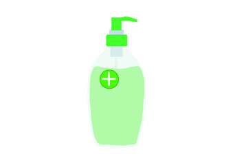 bottle with sanitizer