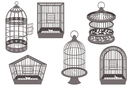 set of vintage cages