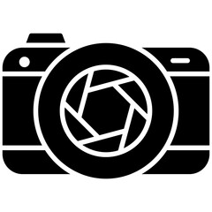

flat icon simple design of a camera
