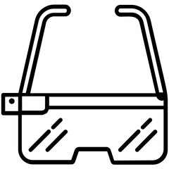 Fototapeta premium Smart glasses symbolic of virtual reality environment 