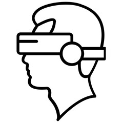
Virtual reality head-mounted device or glasses
