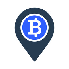 Bitcoin Location Icon
