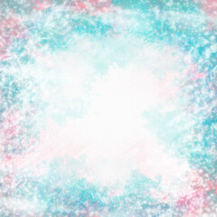 blue christmas background with snowflakes