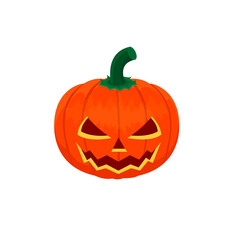 Halloween pumpkin. Halloween decoration, vector illustration