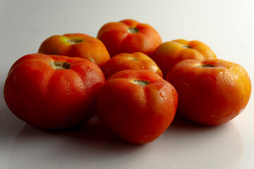 Closeup shot of red tomatoes