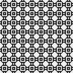 Fototapeta premium Abstract Cross Pattern Dots Logo generative computational art illustration