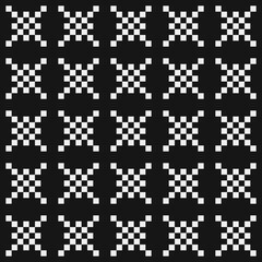 Abstract Cross Pattern Dots Logo generative computational art illustration